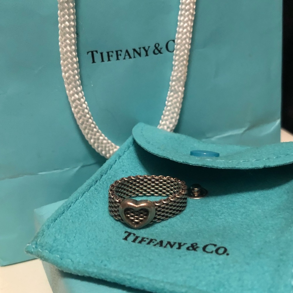 Tiffany & co. Original heart mesh ring